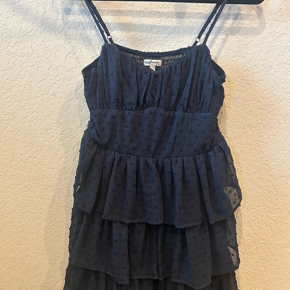 Xtraordinary Dark Blue Layered Dress